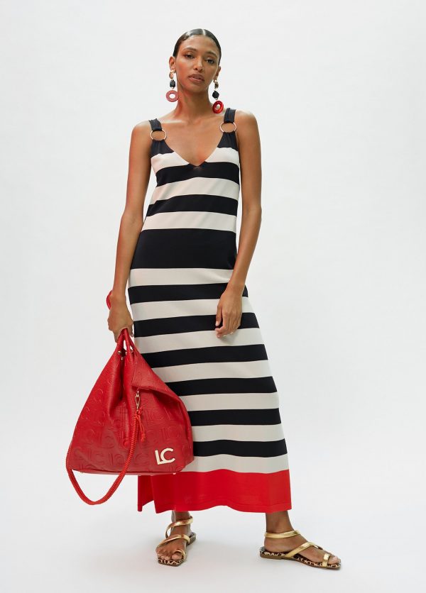 Vestido de punto de rayas. COLECCIÓN LOLA CASADEMUNT - Pilar Cabello