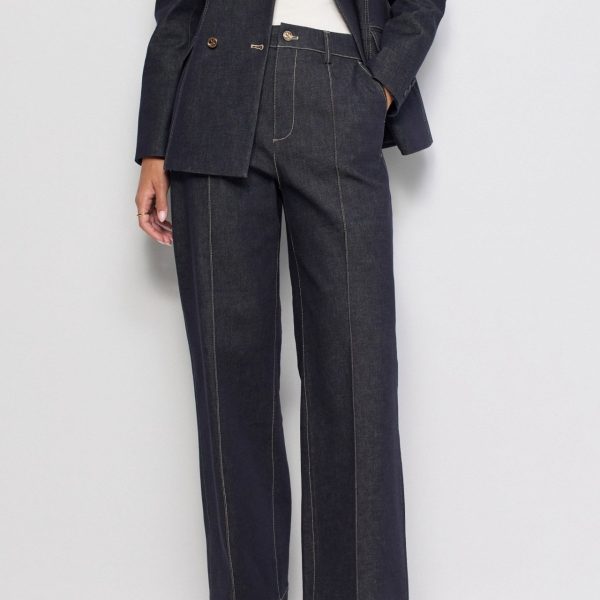 Chino denim de pernera recta Denim Atelier Salsa Jeans