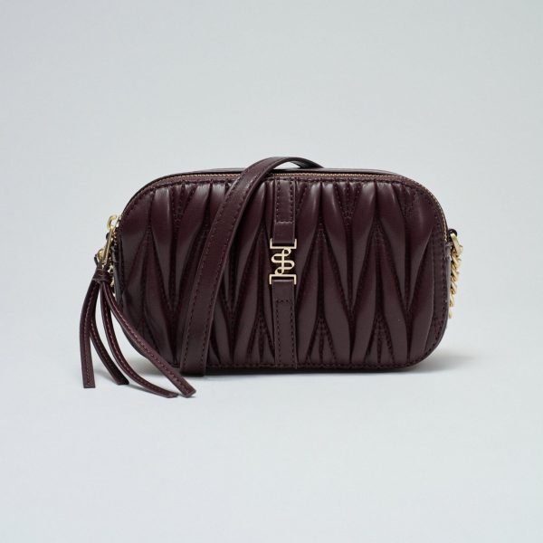 Bolso bandolera acolchado burdeos Salsa Jeans