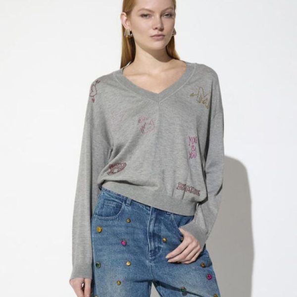 Jersey con cristales Lola Casademunt