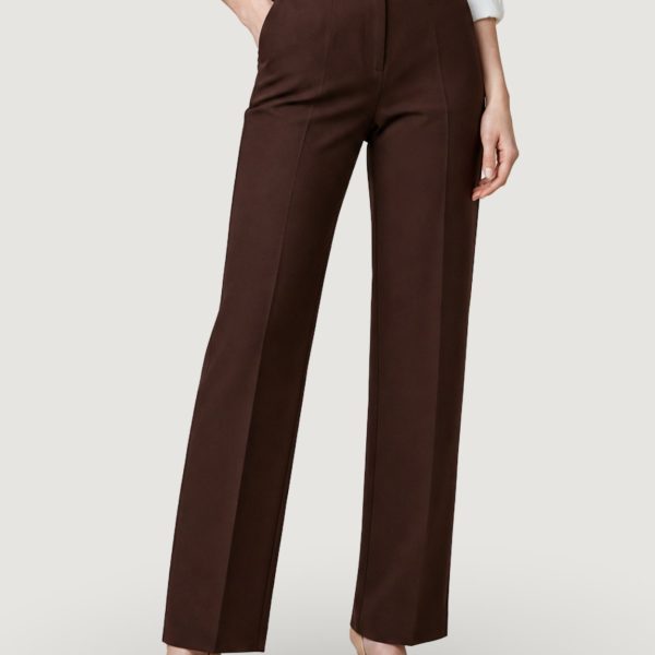 Pantalón recto con pinzas Morgan