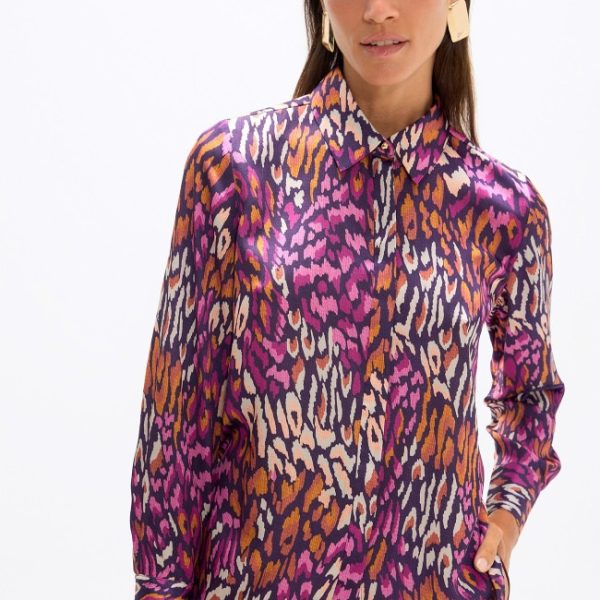 Camisa mancha animal morados Lola Casademunt