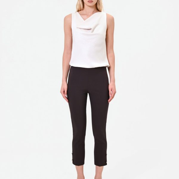 Pantalón pitillo con abertura lateral Rinascimento