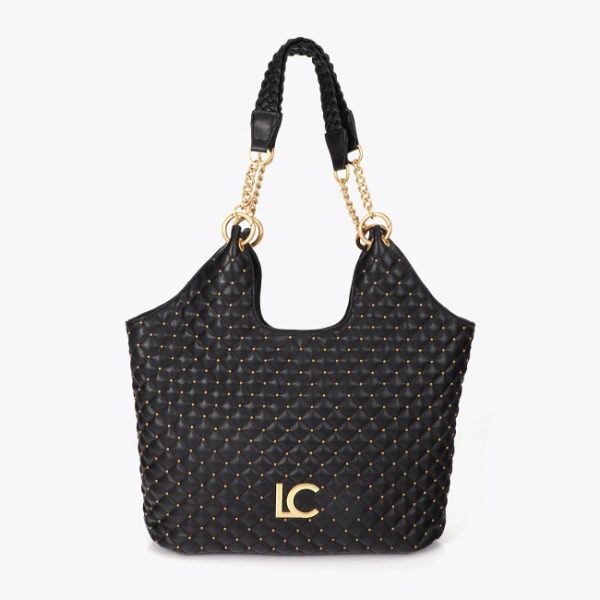 Shopper acolchada con mini tachas Lola Casademunt