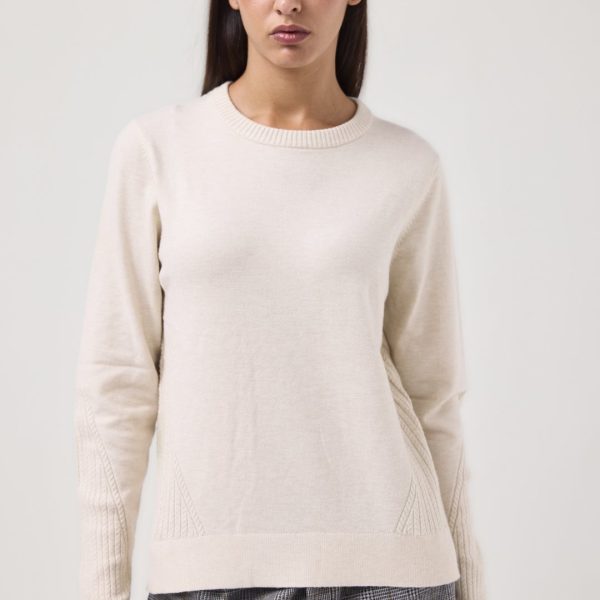 Jersey de punto con detalles trenzados MDM