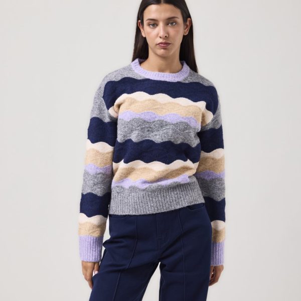 Jersey de punto ondas horizontales MDM