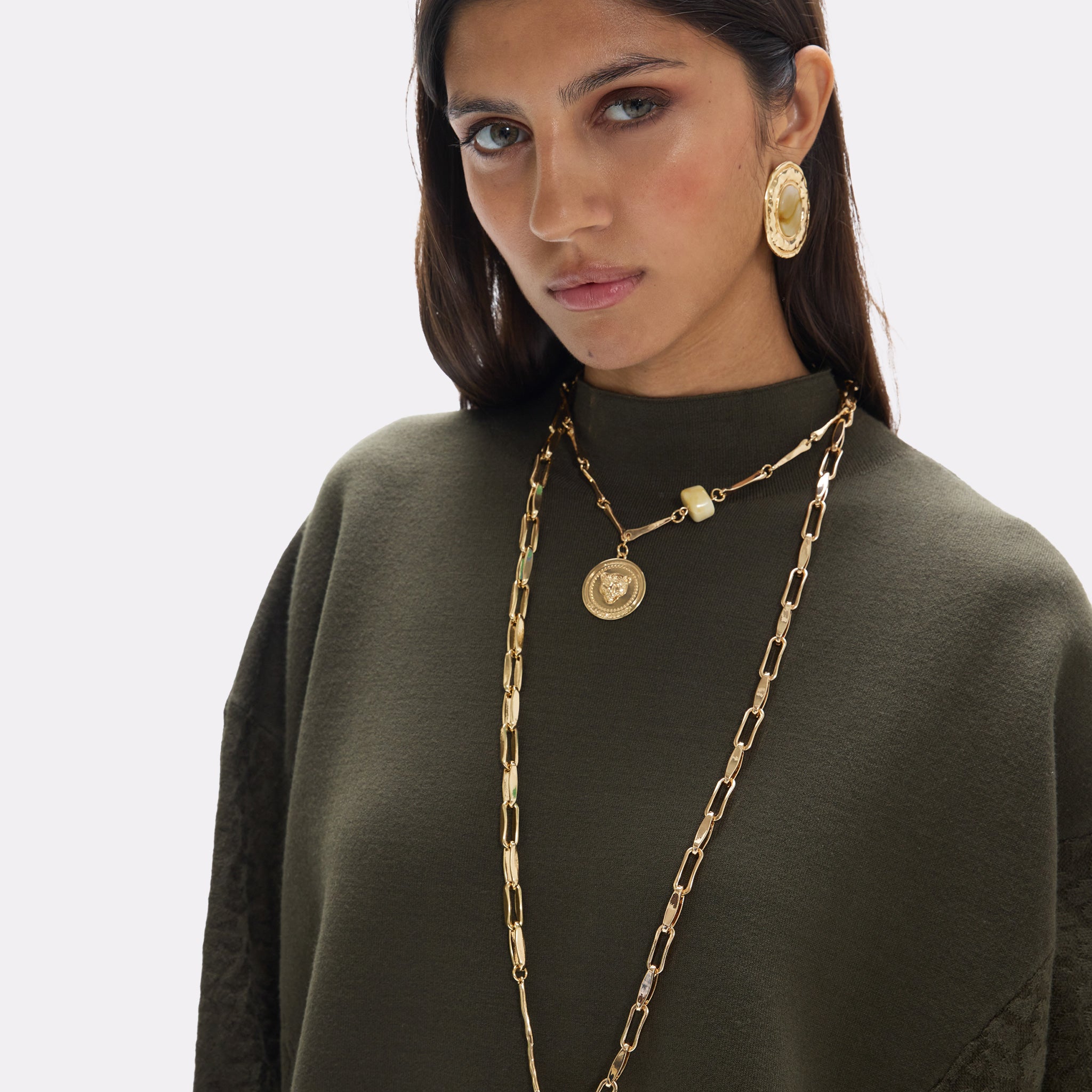 Collar doble largo con monedas Lola Casademunt