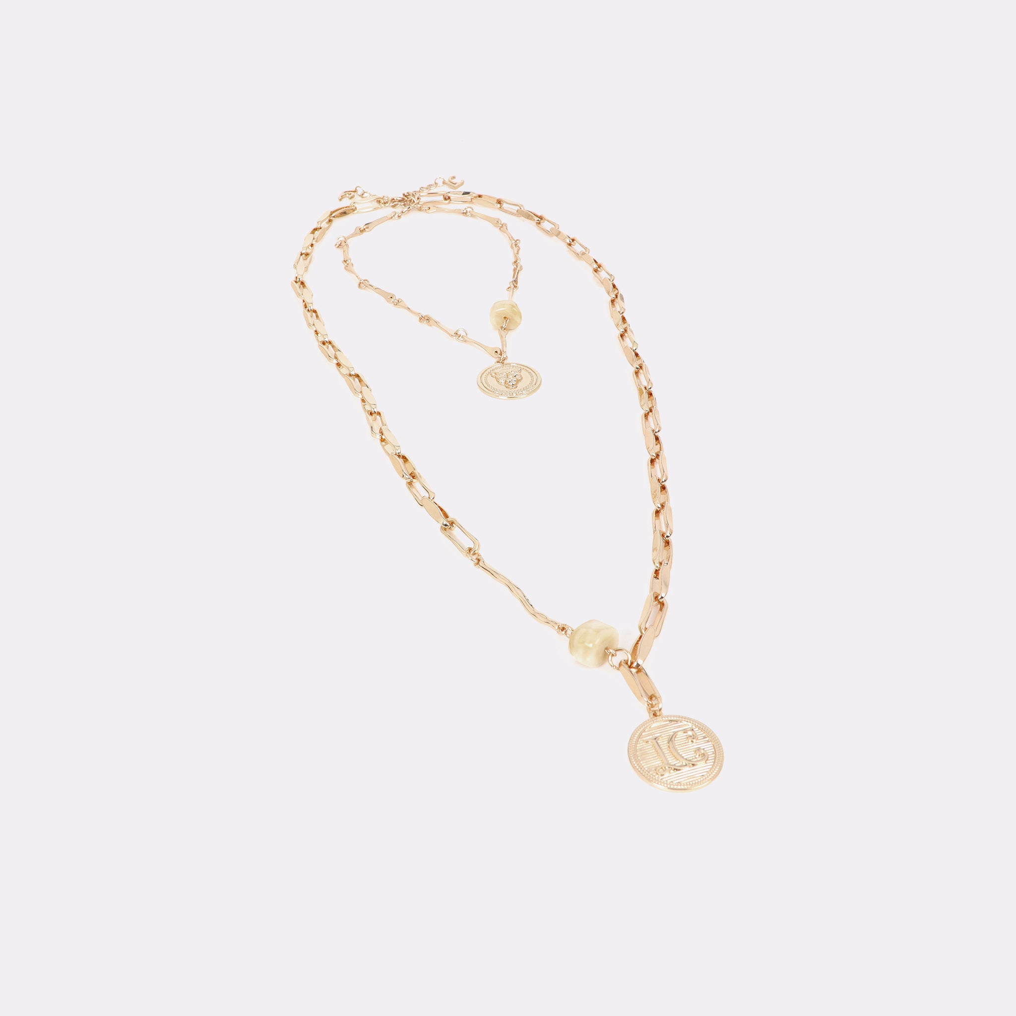 Collar doble largo con monedas Lola Casademunt