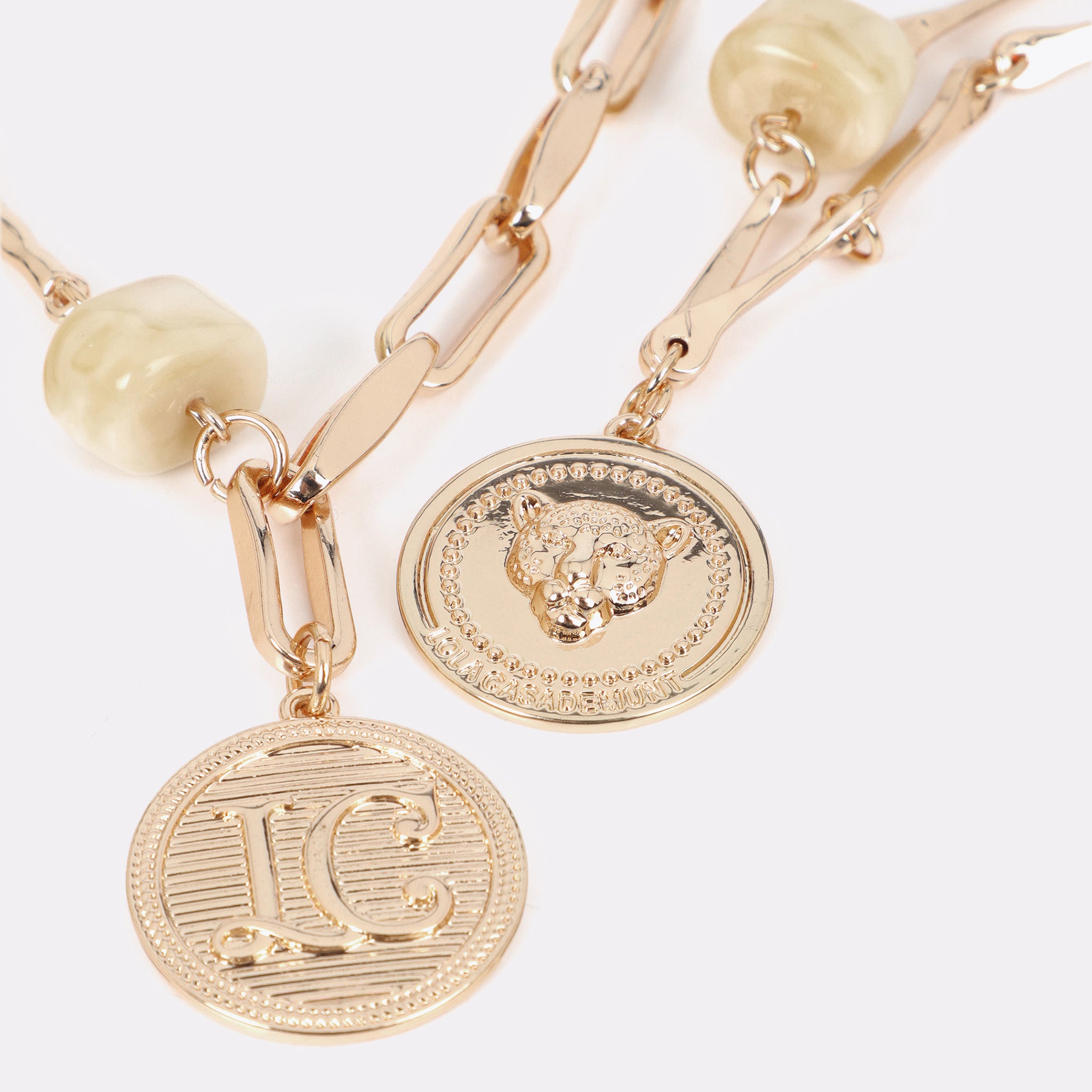Collar doble largo con monedas Lola Casademunt