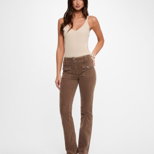 Pantalón ajustado de terciopelo Morgan