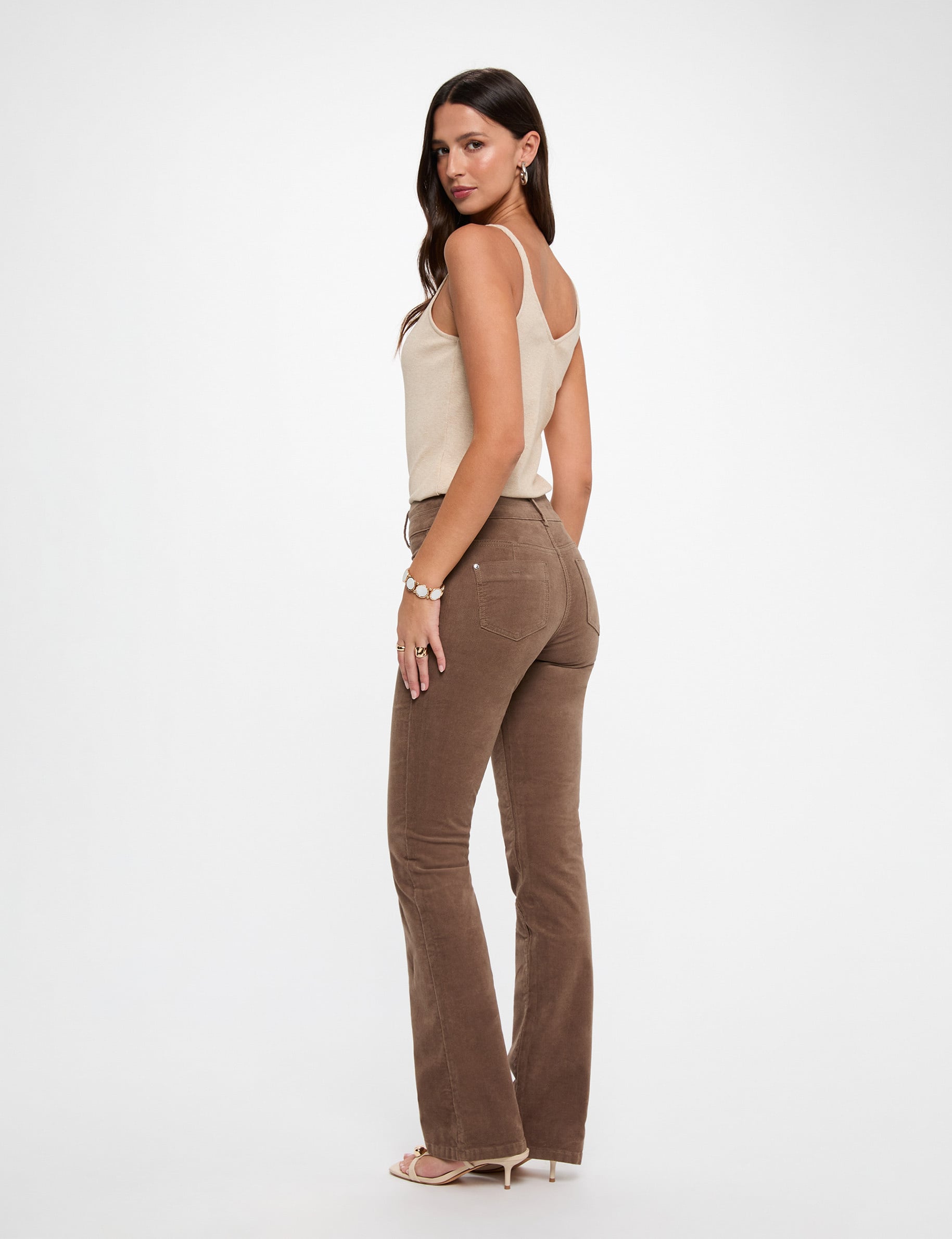 Pantalón ajustado de terciopelo Morgan