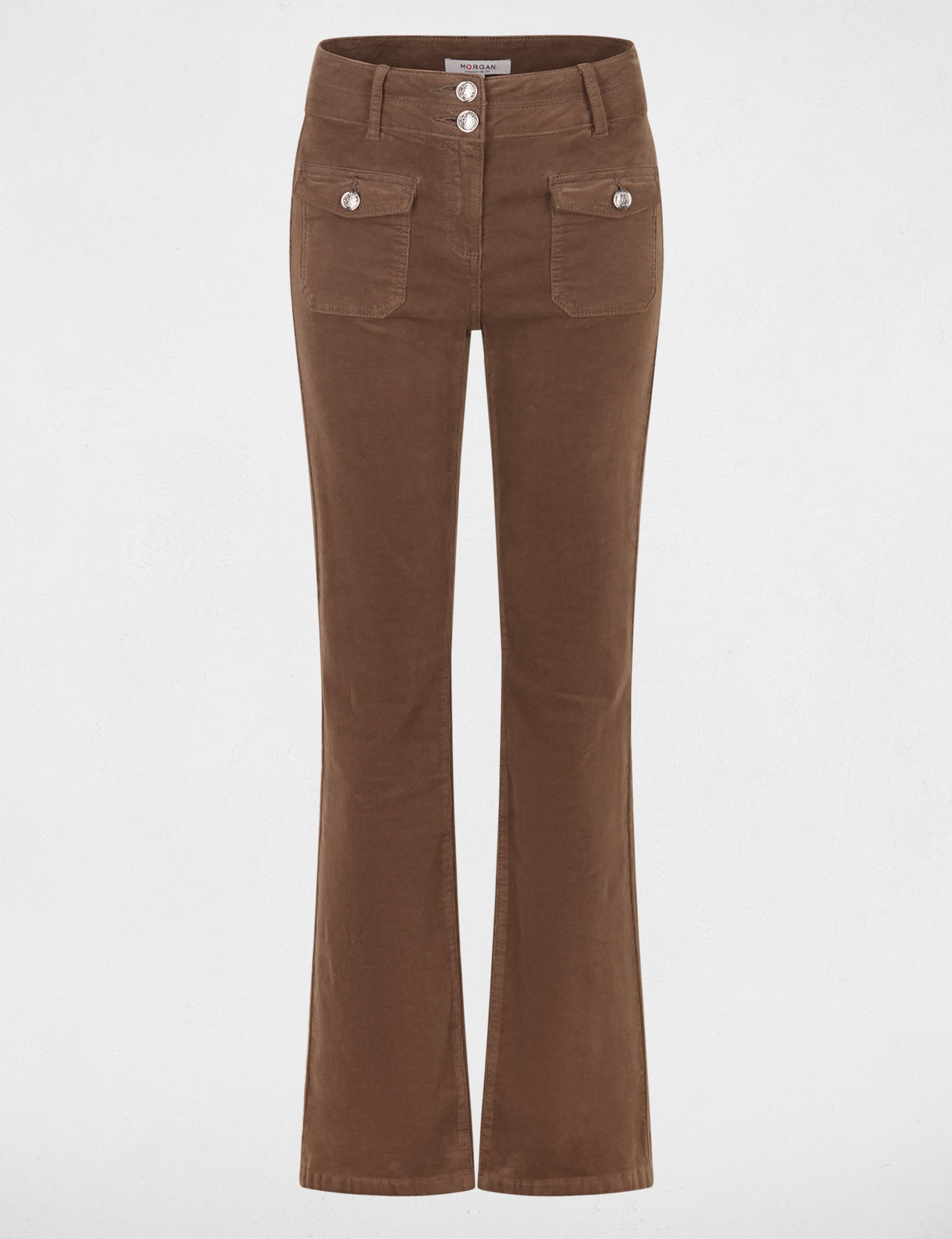 Pantalón ajustado de terciopelo Morgan