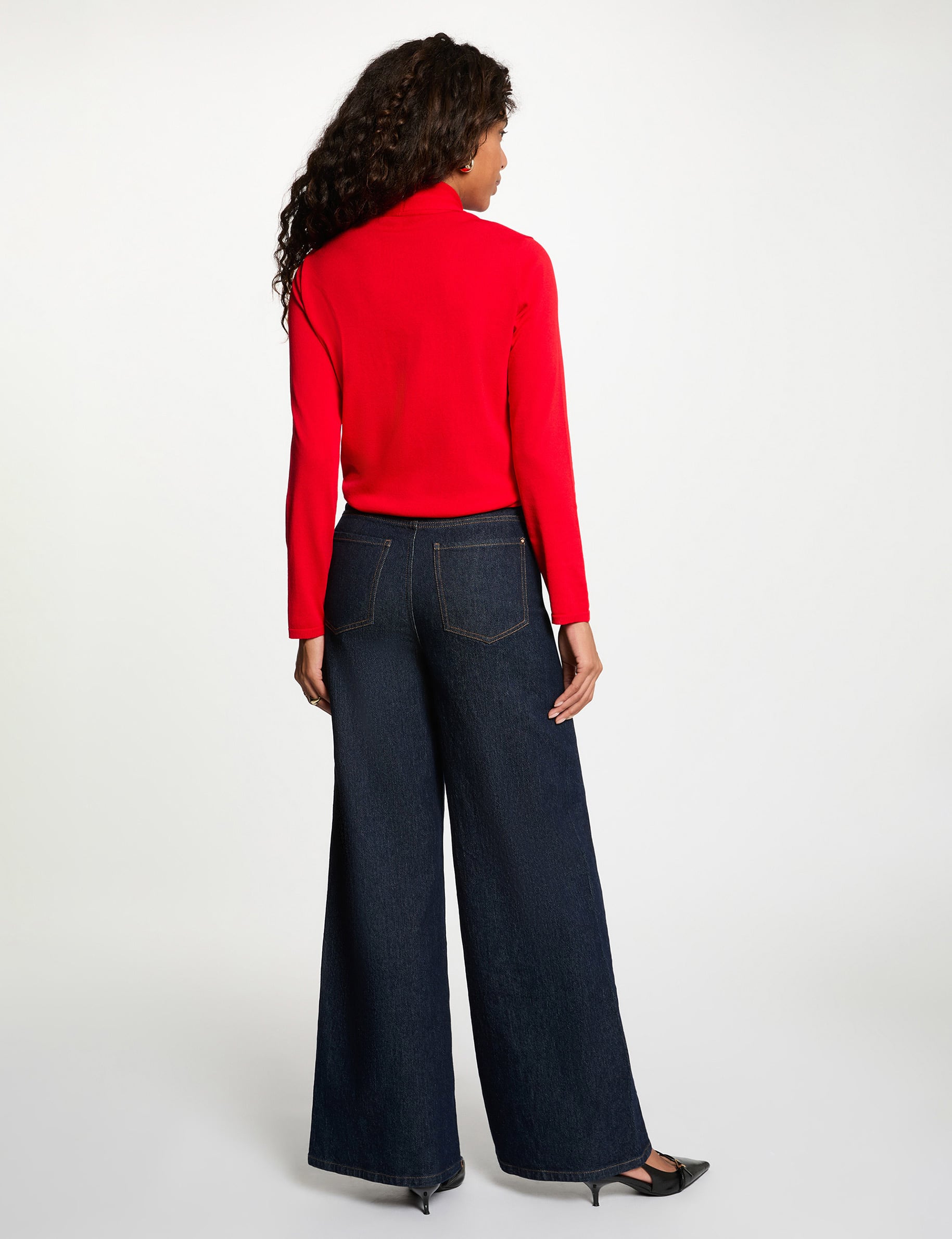 Jersey con cuello chal rojo Morgan