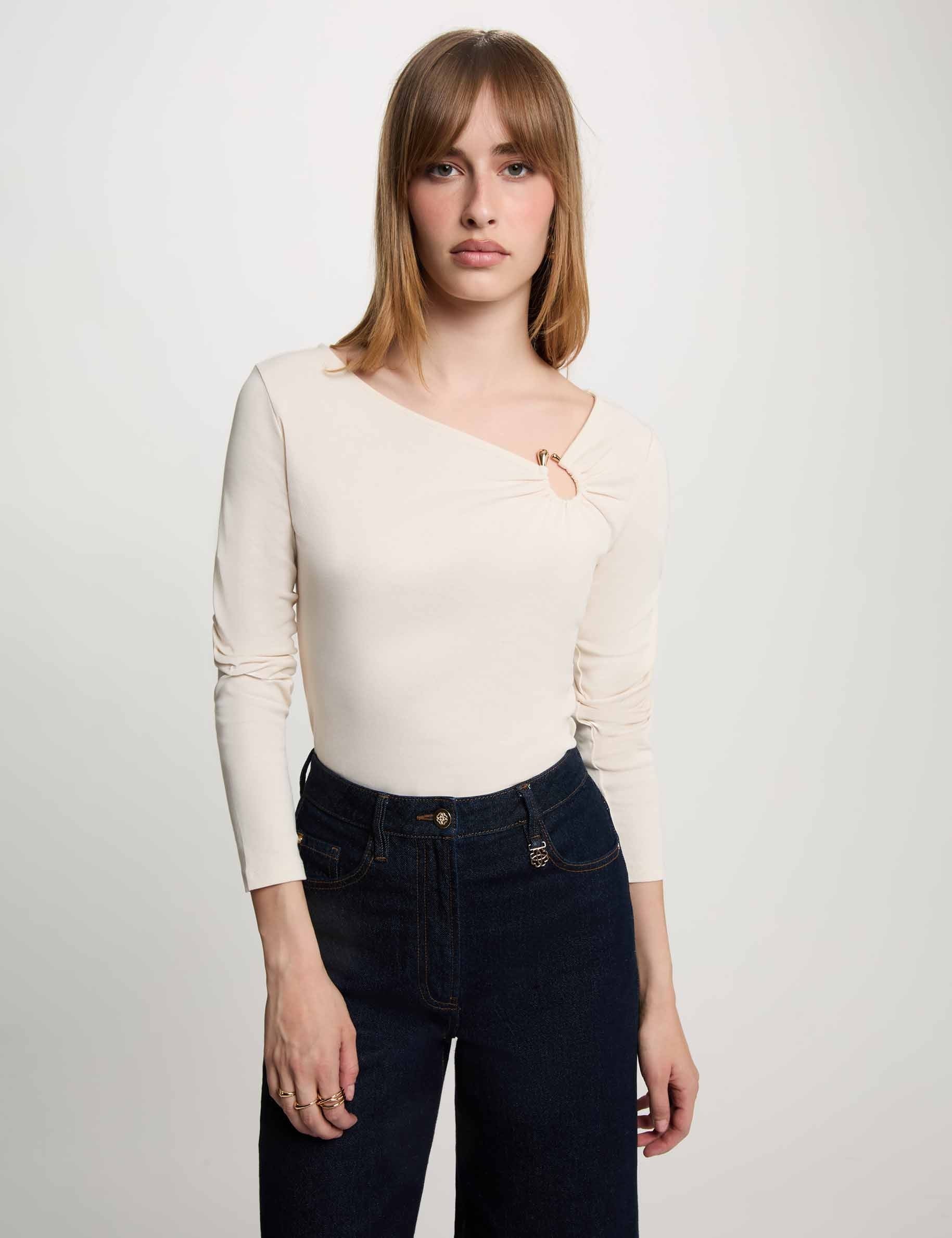 Camiseta escote manga larga Morgan